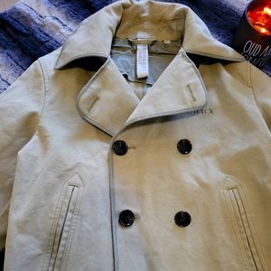 Men's Burberry Pea-Coat Jacket. Size Large.